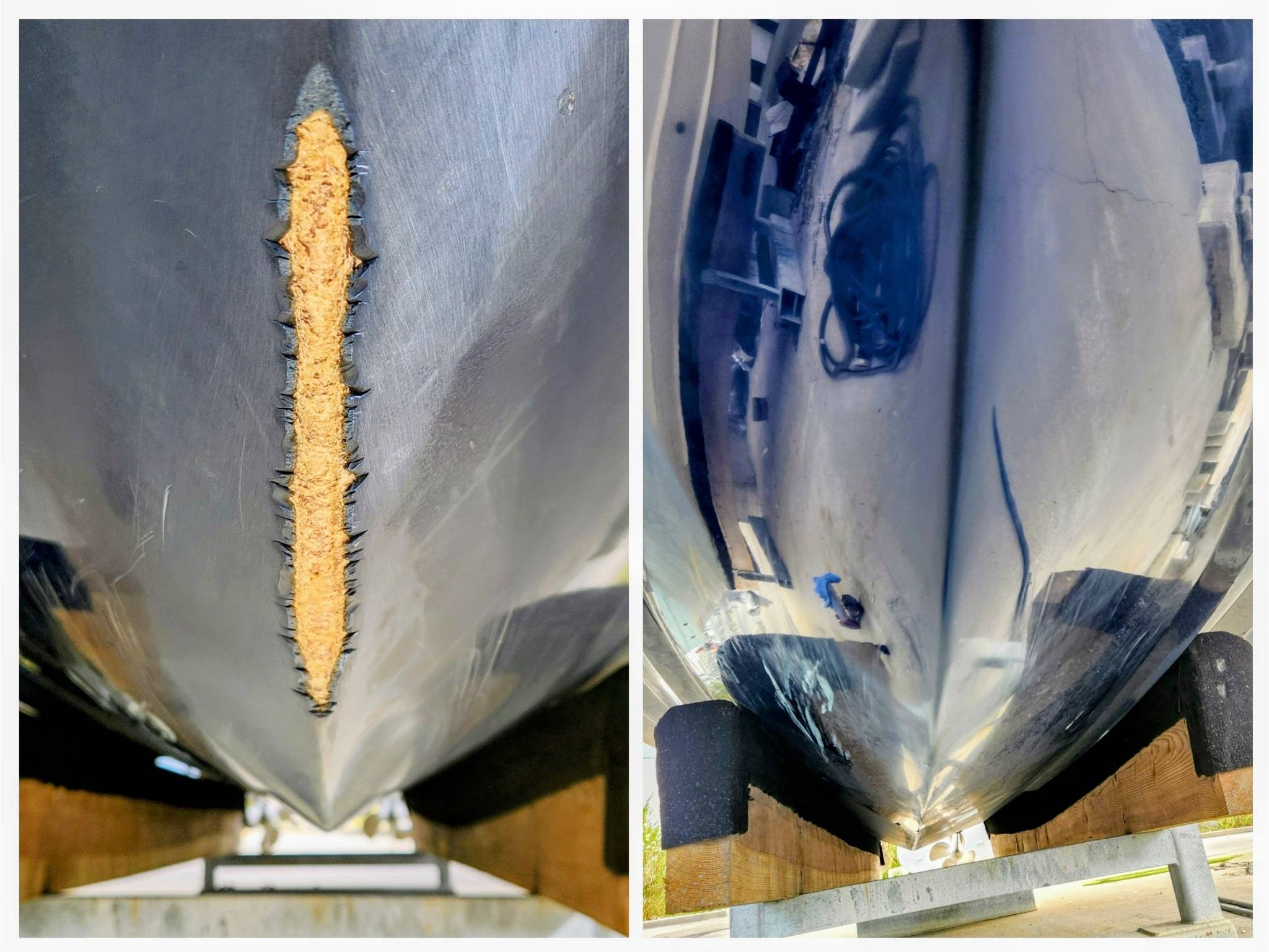a close up of a boat