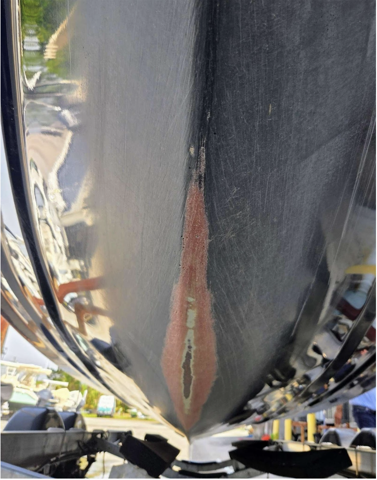 boat with damage